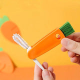 Plastic bottle cap straw brush cleaner