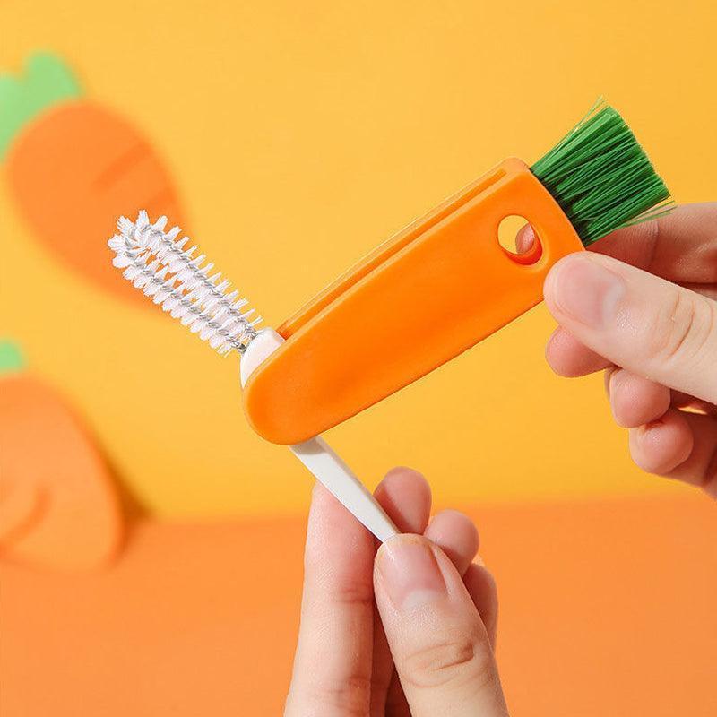 Plastic bottle cap straw brush cleaner