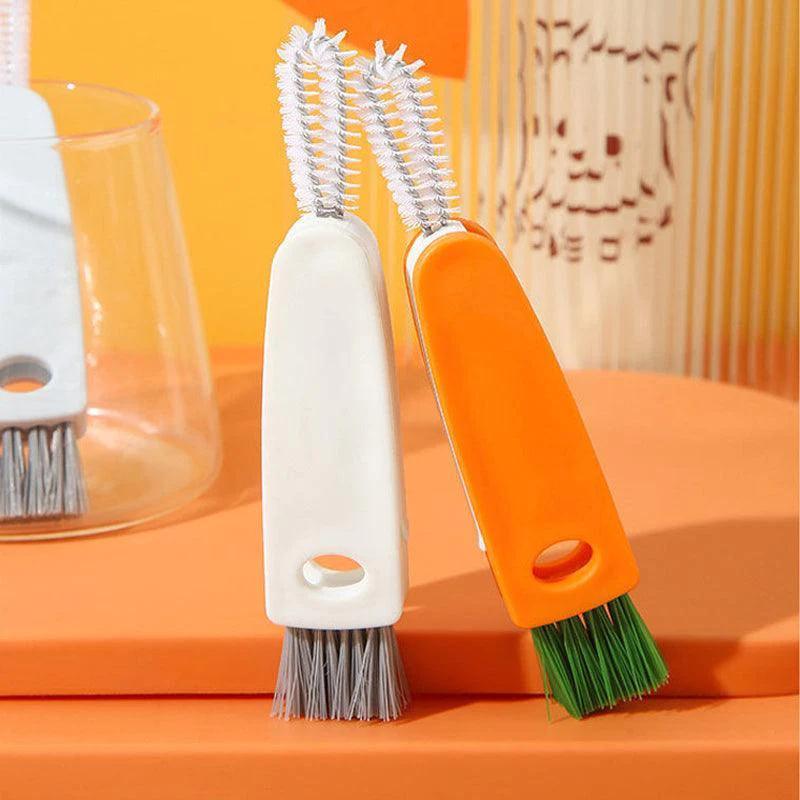 Plastic bottle cap straw brush cleaner