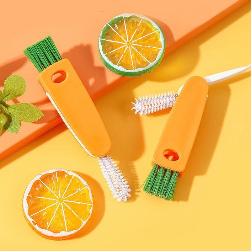 Plastic bottle cap straw brush cleaner