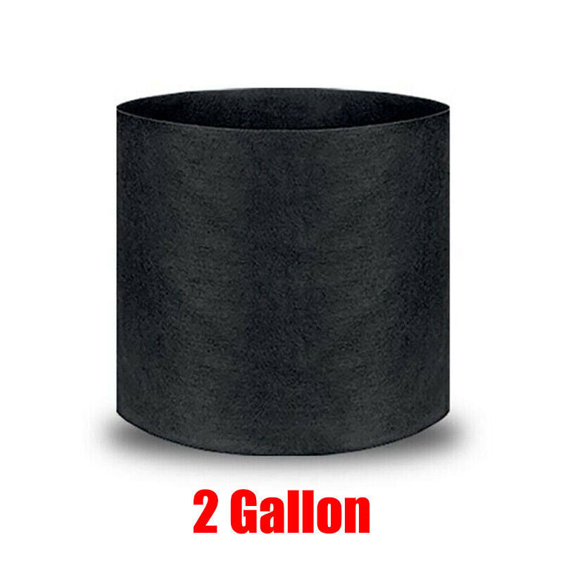 Plant Grow Pots Breathable Planter Bags 10PCS 6Sizes Black