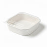 50PCS Disposable Square Food Containers with Lids 750ml Leak-Proof Kraft