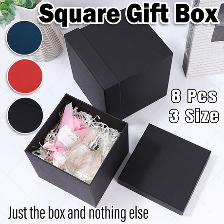 Square Gift Boxes Packaging Boxes 8PCS