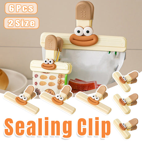 Plastic Clip Seal Food Snack Clips 6PCS