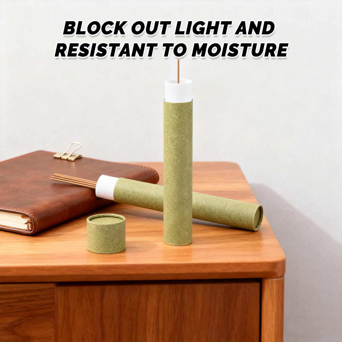 10PCS Incense Paper Tubes 200g Durable Storage in 2 Colours