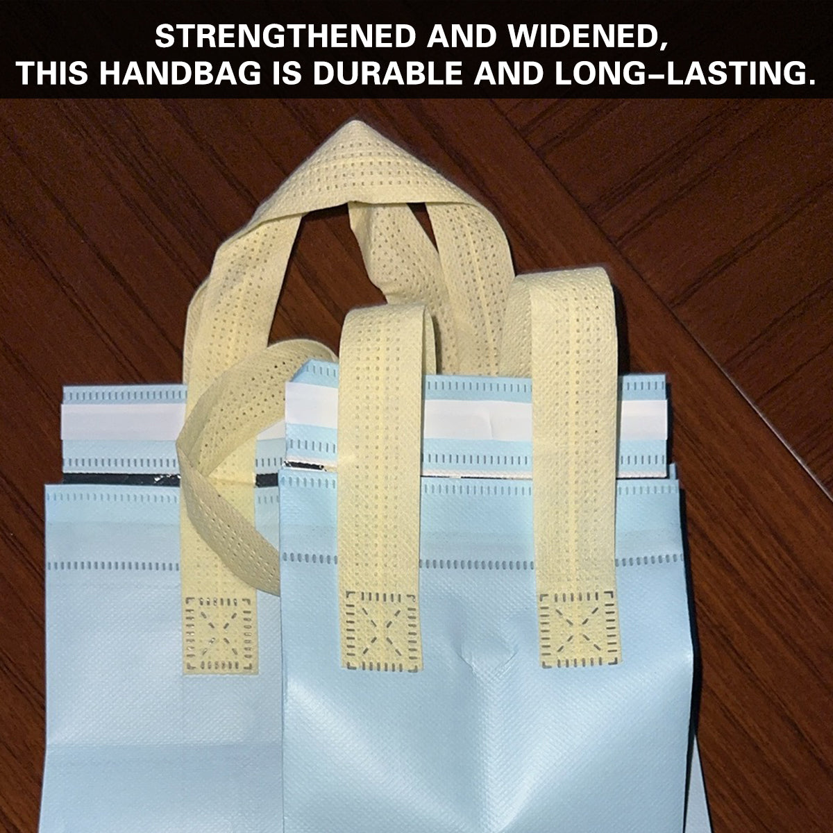 50PCS Coffee Takeaway Packaging Bags with Handle Self-Adhesive Durable