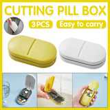 3pcs Tablet Cutter Pill Splitter Portable Medicine Organizer