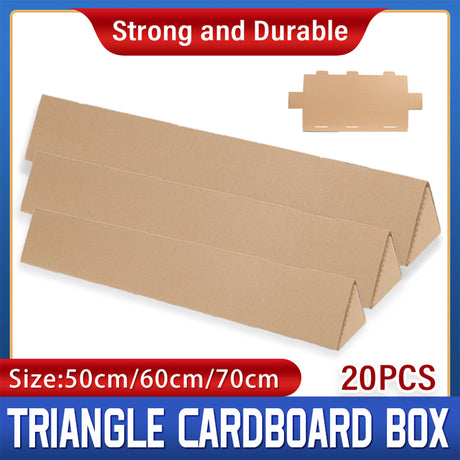 20pcs Triangular Carton Boxes for Fragile Item Shipping