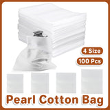 100pcs Pearl Cotton Foam Bags for Fragile Item Protection