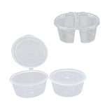 50 Pcs Takeaway Sauce Cup Clear Leak Proof FoodGrade Restaurant Home