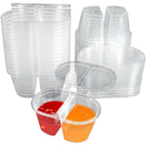 50 Pcs Takeaway Sauce Cup Clear Leak Proof FoodGrade Restaurant Home