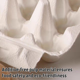 150PCS 10 Slot Paper Egg Trays Molded Pulp Stackable for Egg Packaging