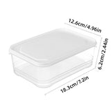 Transparent Crisper Airtight Food Storage Boxes 1200ml 8PCS