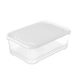 Transparent Crisper Airtight Food Storage Boxes 1200ml 8PCS