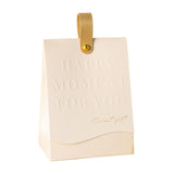 50PCS Leather Handheld Gift Bags Reusable with Handle for Events