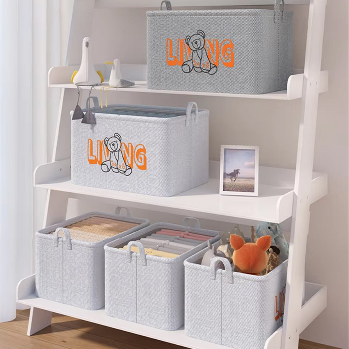 Large Foldable Storage Bag for Clothes Toys Blankets