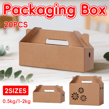 Kraft Paper Gift Box Durable Packaging for Birthday Wedding