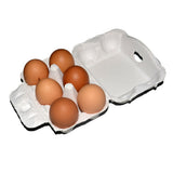 200PCS 6 Slot Paper Egg Trays Molded Pulp Egg Packaging Trays