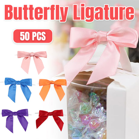 Bow Decorative Ties Gift Packaging 50PCS