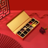 5pcs Chocolate Gift Boxes Book Style Clamshell 12-Slot