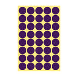 8/13/25/50mm Round Sticker Dots Adhesive Labels Cool-toned