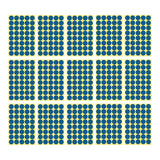 8/13/25/50mm Round Sticker Dots Adhesive Labels Cool-toned