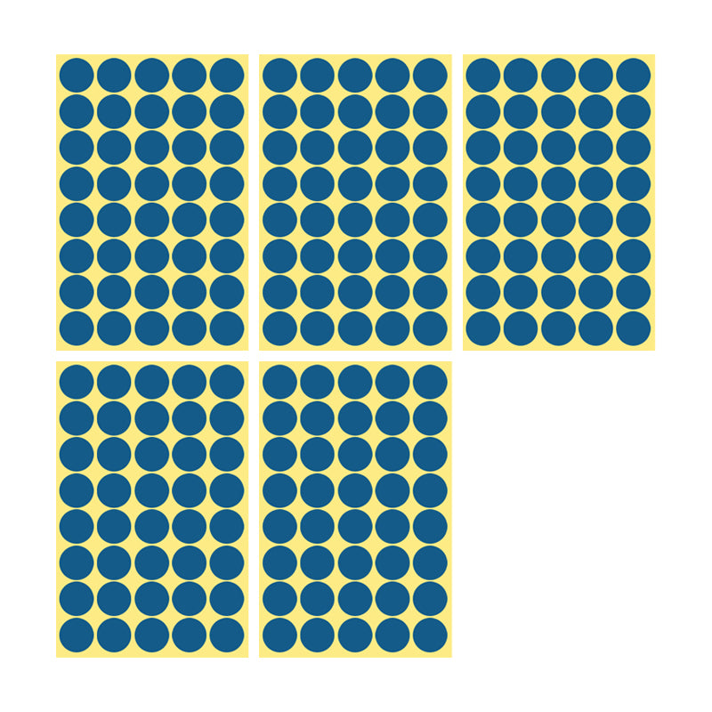 8/13/25/50mm Round Sticker Dots Adhesive Labels Cool-toned