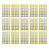 8/13/25/50mm Round Sticker Dots Adhesive Labels Neutral
