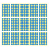 8/13/25/50mm Round Sticker Dots Adhesive Labels Cool-toned