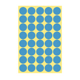 8/13/25/50mm Round Sticker Dots Adhesive Labels Cool-toned