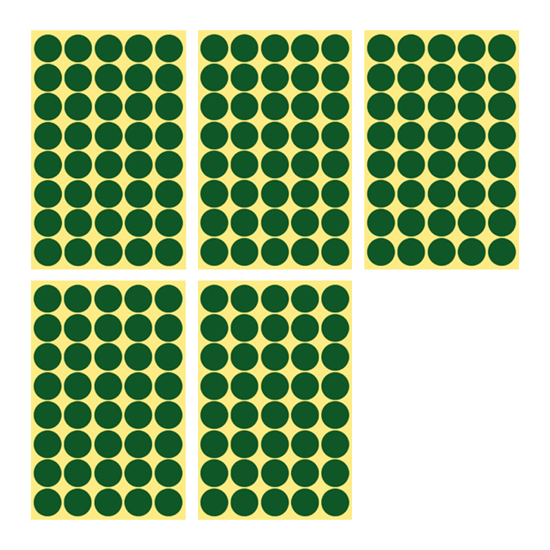 8/13/25/50mm Round Sticker Dots Adhesive Labels Cool-toned