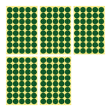 8/13/25/50mm Round Sticker Dots Adhesive Labels Cool-toned