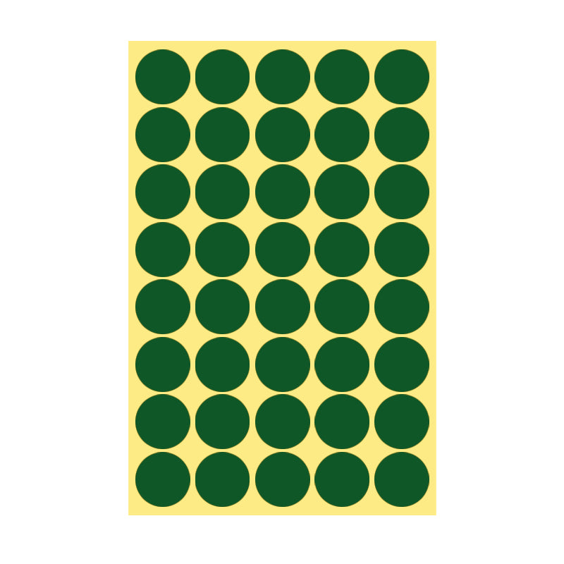 8/13/25/50mm Round Sticker Dots Adhesive Labels Cool-toned