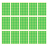 8/13/25/50mm Round Sticker Dots Adhesive Labels Cool-toned