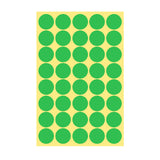 8/13/25/50mm Round Sticker Dots Adhesive Labels Cool-toned