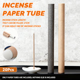 20PCS Incense Paper Tubes 10g Durable Storage 2 Colours