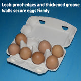 200PCS 8 Slot Paper Egg Trays Molded Pulp Egg Packaging Trays