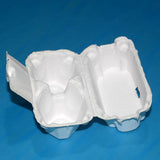 300PCS 2 Slot Paper Egg Trays Molded Pulp Egg Packaging Trays