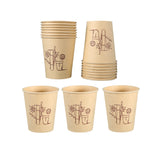 500PCS 9oz Bamboo Pulp Disposable Paper Coffee Cups