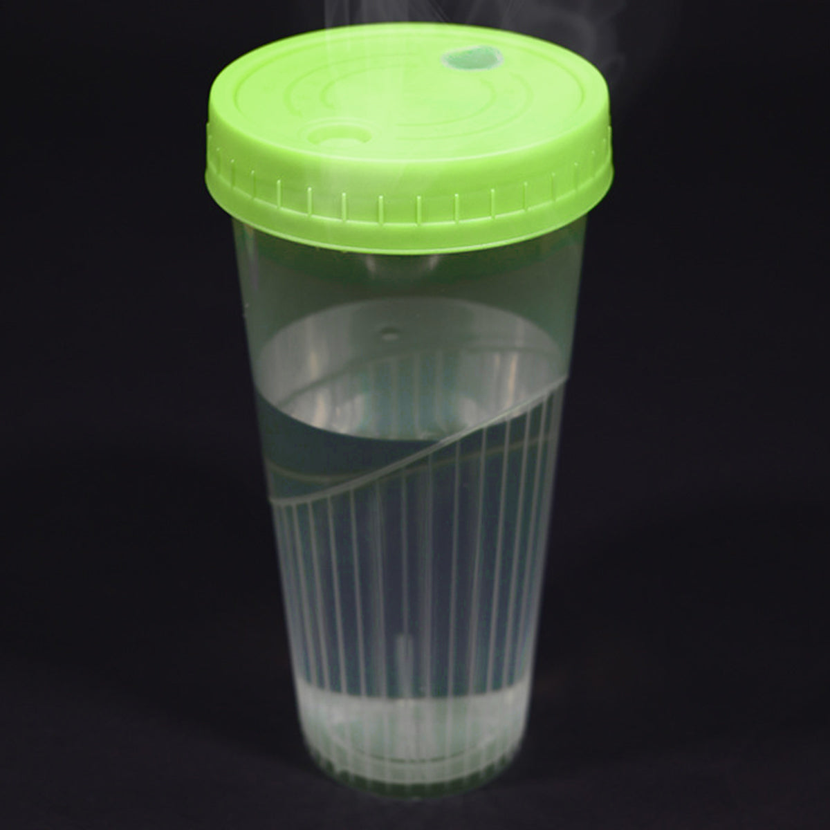100 Sets 650ml Transparent Drinking Cups with Lids Party Use