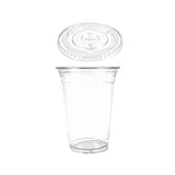 250Sets Transparent Drinking Cups with Lids 400ml Food-Grade
