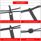10/20/50x Cable Ties Hook and Loop Cable Ties Organiser Cords