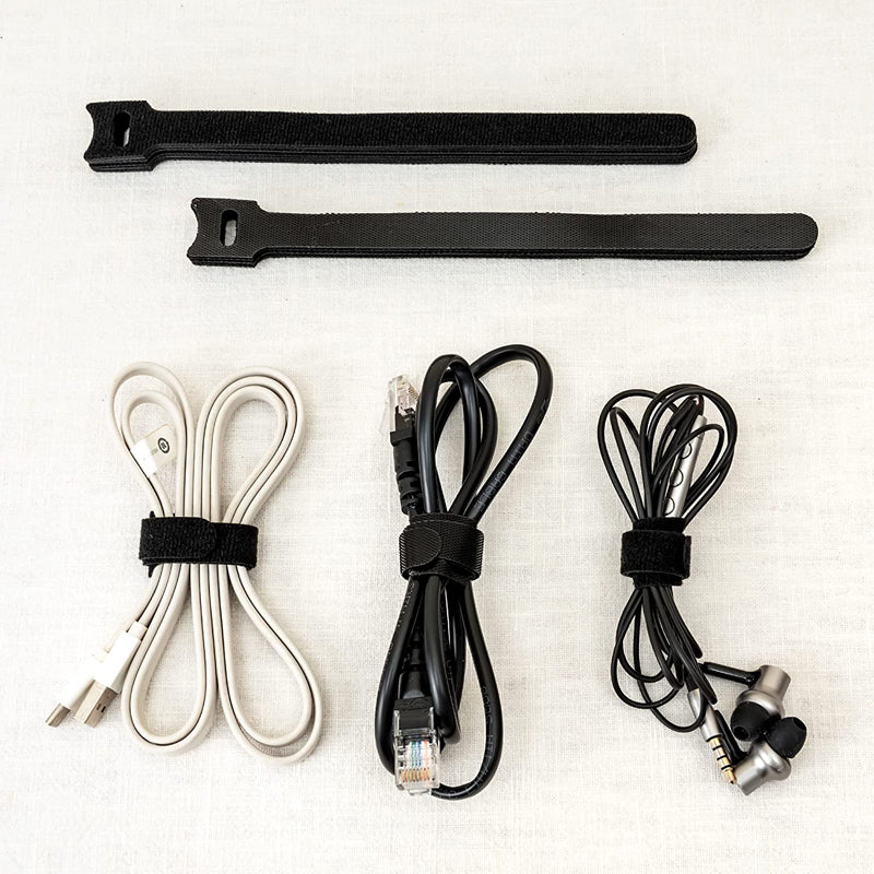 10/20/50x Cable Ties Hook and Loop Cable Ties Organiser Cords