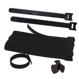 10/20/50x Cable Ties Hook and Loop Cable Ties Organiser Cords