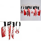 8 Pcs Hanging Bloody Knives Halloween Garland Decoration