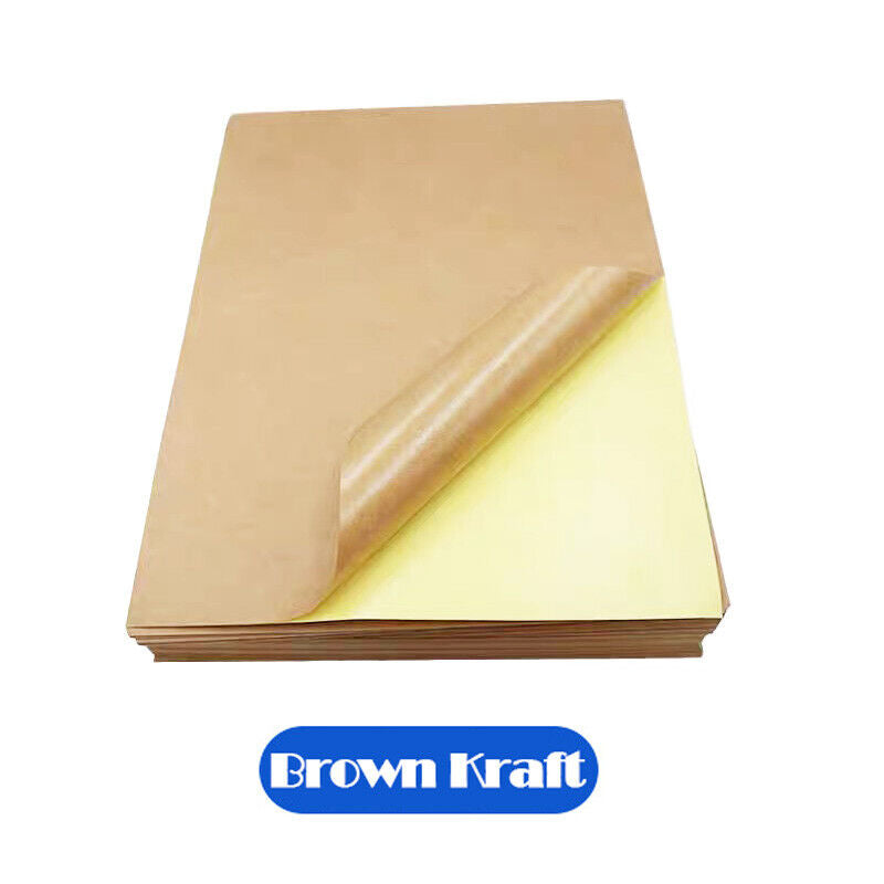 A4 Self Adhesive Sticker Paper Sheet Label Laser Inkjet Print