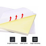 A4 Self Adhesive Sticker Paper Sheet Label Laser Inkjet Print
