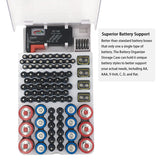 93 Slot Battery Storage Organizer Holder with Tester