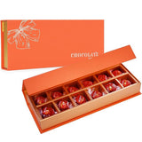 5pcs Chocolate Gift Boxes Book Style Clamshell 12-Slot