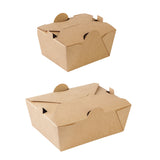 Disposable Kraft Paper Food Boxes With Lid Fried Chicken Fast Food